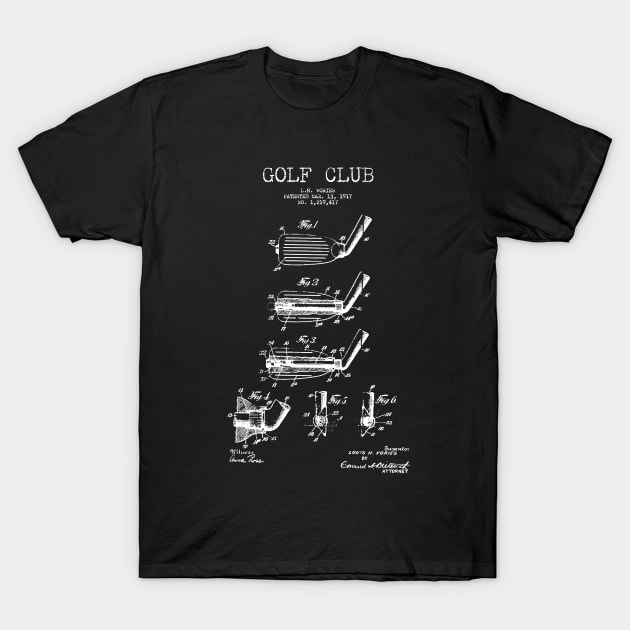 Golf Club Patent T-Shirt by Woah_Jonny